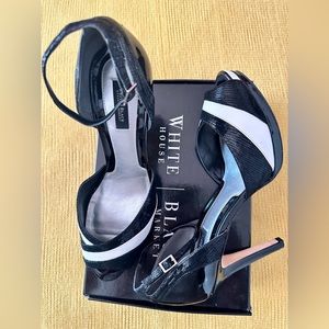 WHBM Black and White Heels